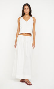 Indiana V Neck Tank in White by Bec + Bridge