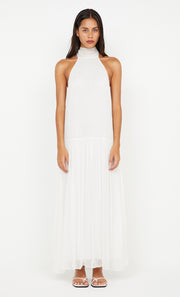 INKA HIGH NECK DRESS - IVORY