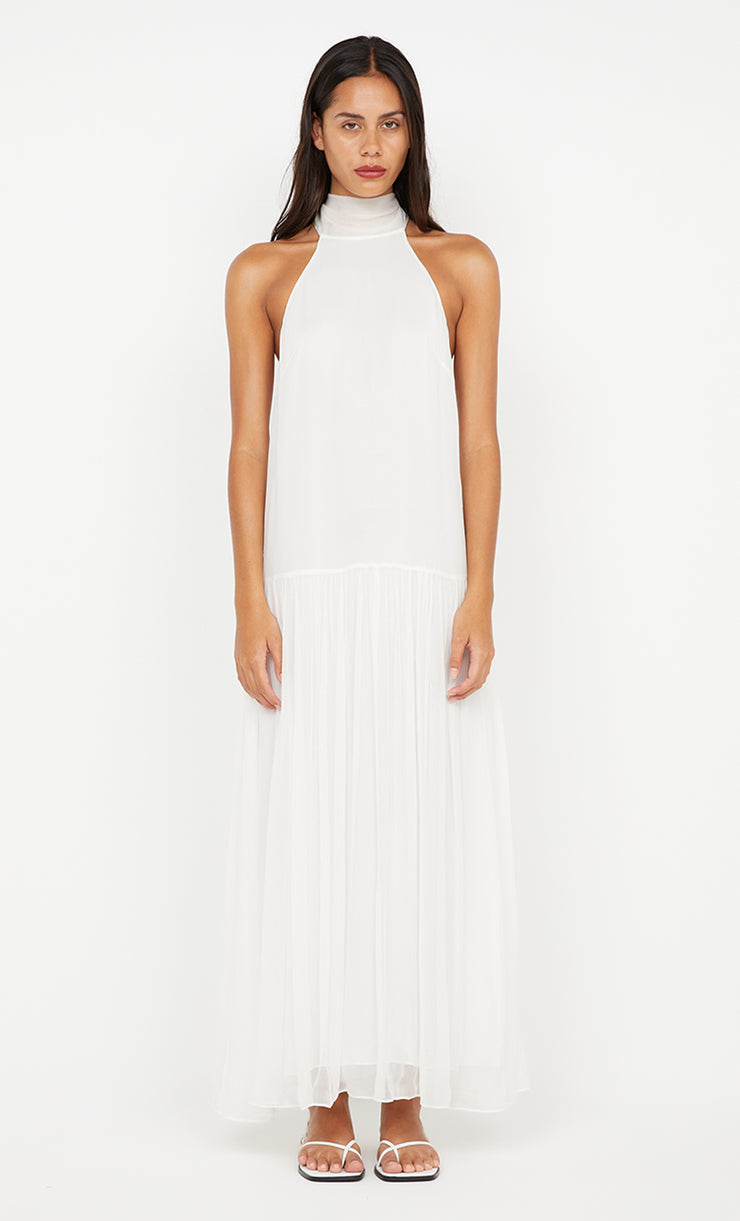 INKA HIGH NECK DRESS - IVORY