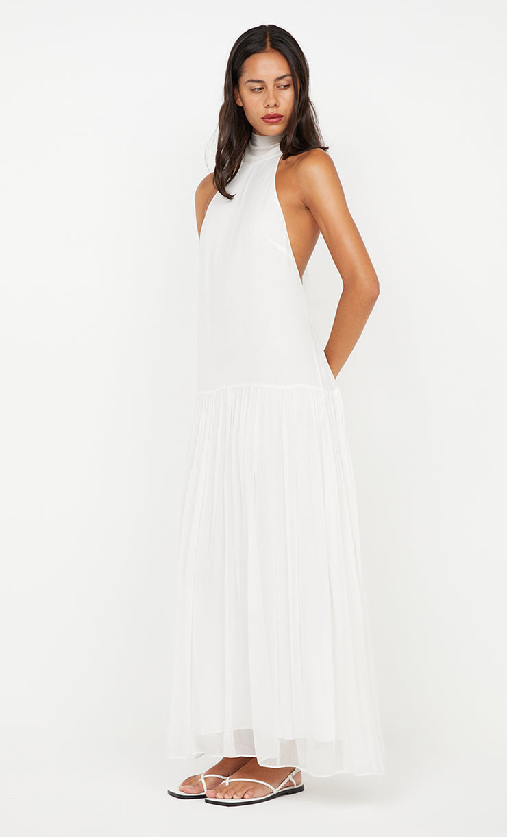 INKA HIGH NECK DRESS - IVORY