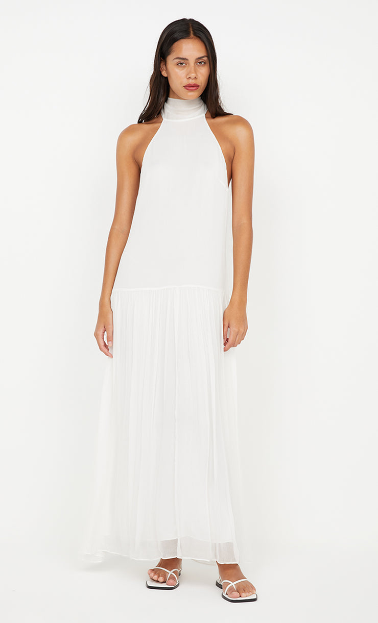 INKA HIGH NECK DRESS - IVORY