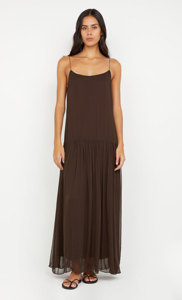 Inka Maxi Dress in Chocolate by Bec + Bridge