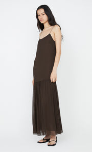 Inka Maxi Dress in Chocolate by Bec + Bridge