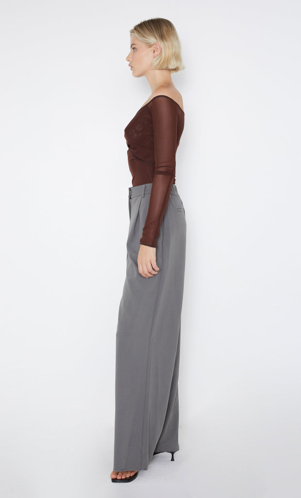 Chocolate Isadora Long Sleeve Top by Bec + Bridge