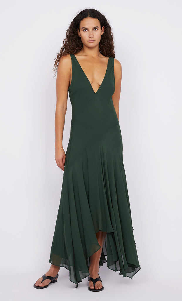 Bottle green dress online