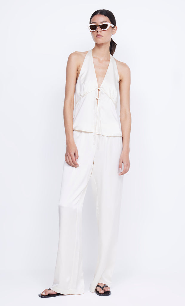 Kaia Silk Tie Top in Ivory by Bec + Bridge