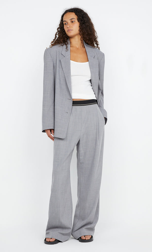 JORDIN BLAZER  - CHARCOAL WEAVE