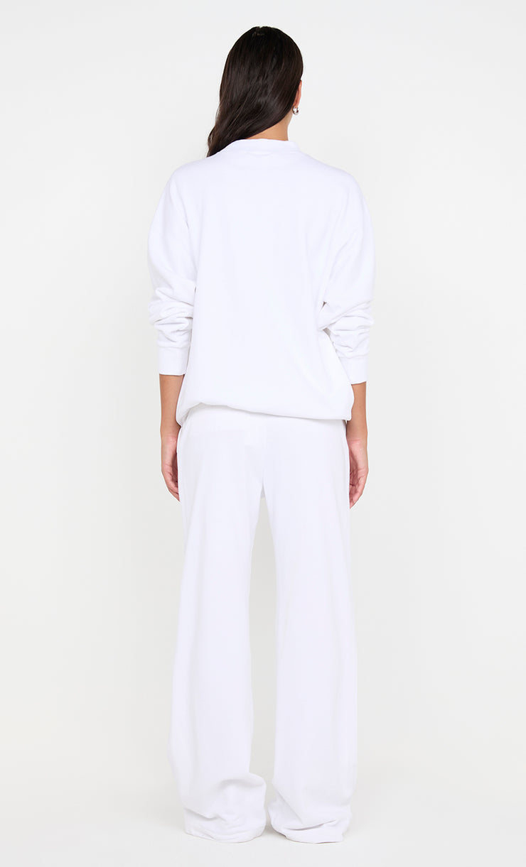 JORJA CREW JUMPER - WHITE