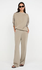 JORJA CREW JUMPER - TAUPE