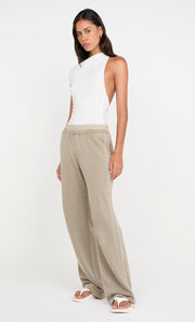 JORJA DOUBLE WAISTBAND PANT - TAUPE