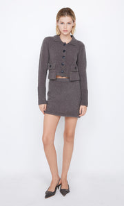 Josie Knit Mini Skirt in charcoal by Bec + Bridge