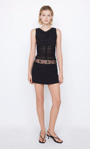 Kalena Mini Skirt in Black by Bec + Bridge