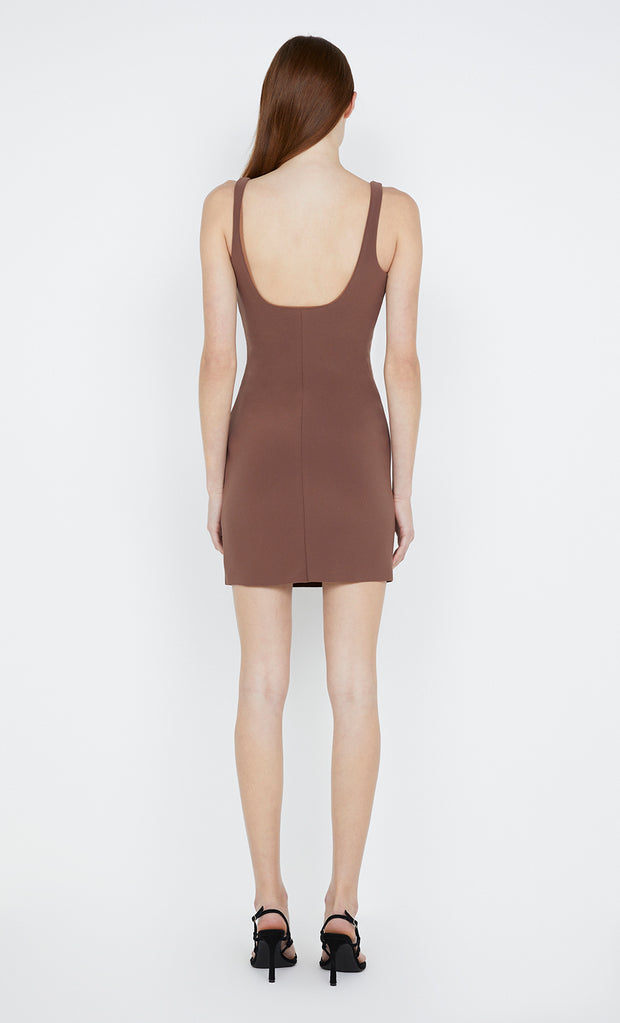 Karina Mini Dress in chocolate by Bec + Bridge