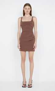 Karina Mini Dress in chocolate by Bec + Bridge