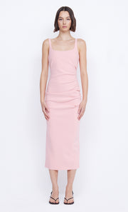 Karina Tuck Midi Dress in Guava by Bec + Bridge