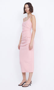 Karina Tuck Midi Dress in Guava by Bec + Bridge