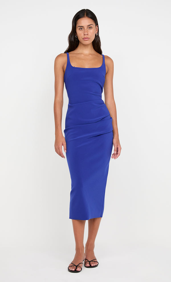 Karina Tuck Midi Dress in Sapphire by Bec + Bridge