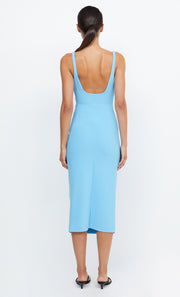 Karina Tuck Midi Dress in Topaz Blue by Bec + Bridge