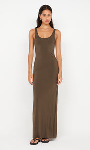 JAYDE SINGLET MAXI DRESS - TWIG