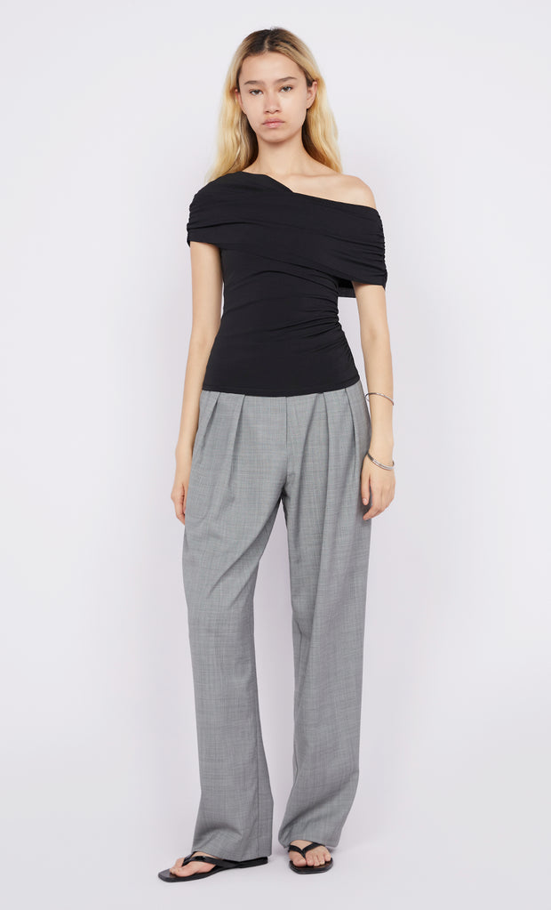 Larsen Drape Top in Black by Bec + Bridge