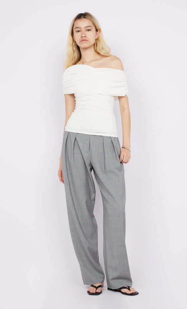 Larsen Drape Top in Ivory by Bec + Bridge