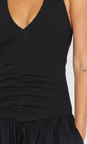 LEILA HALTER DRESS - BLACK