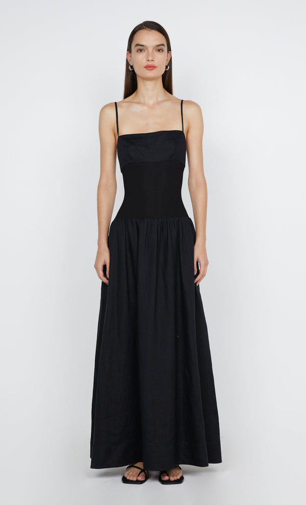 Lina Maxi Dress in Black by Bec + Bridge