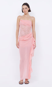 Liv Asym Dress in Pink Sherbet by Bec + Bridge