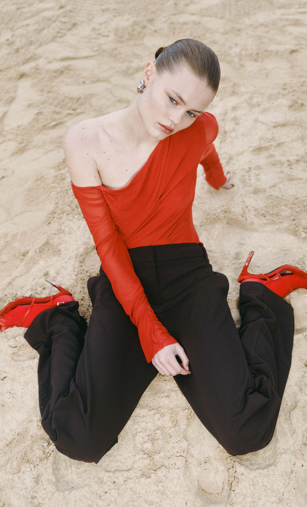 Liv Long Sleeve Top in Rouge by Bec + Bridge