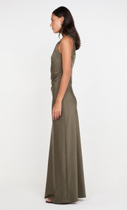 Lunetta Twist Strap Dress in Dark Willow by Bec + Bridge Bridesmaid