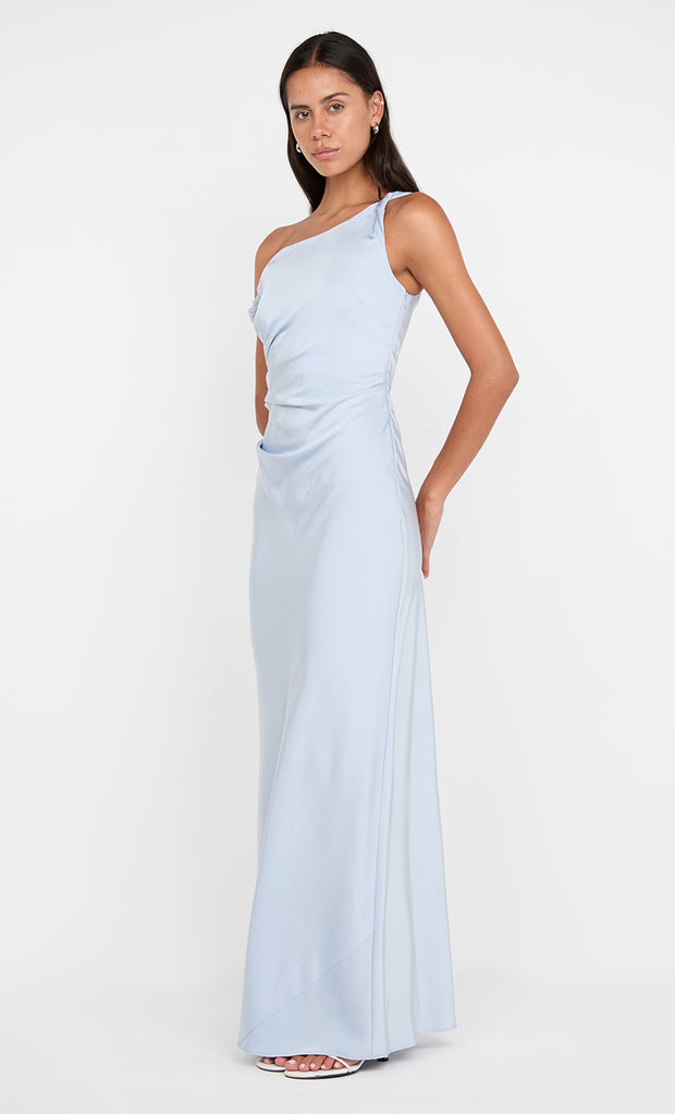 Lunetta Twist Strap Dress in Dusty Blue by Bec + Bridge Bridesmaid