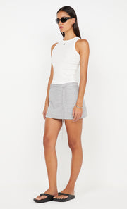 Maicie Mini Skirt in Silver by Bec + Bridge