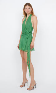 Maresca Halter Mini Dress in Green Apple by Bec + Bridge