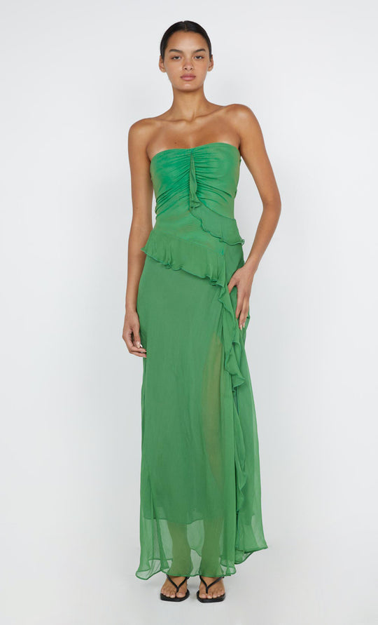 MARESCA STRAPLESS DRESS GREEN APPLE BEC BRIDGE US