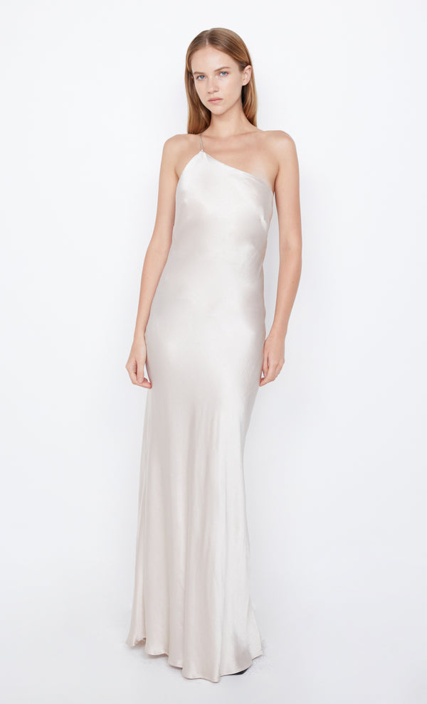 Margaux Asym Prom Dress in Sand by Bec + Bridge