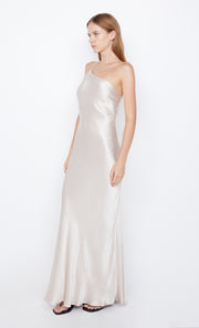 Margaux Asym Prom Dress in Sand by Bec + Bridge