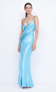 Margaux Keyhole Maxi Dress in Topaz Blue by Bec + Bridge