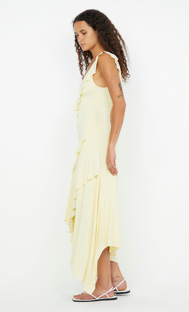 Marnie Asym Dress in Butter Yellow by Bec + Bridge