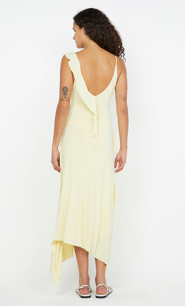 Marnie Asym Dress in Butter Yellow by Bec + Bridge