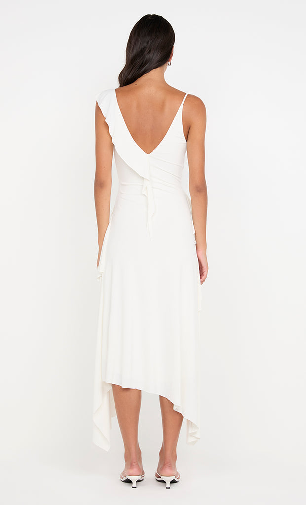 Marnie Asym Dress in White by Bec + Bridge