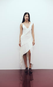 Marnie Asym Dress in White by Bec + Bridge