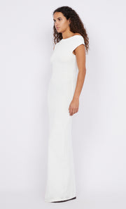 MARTHA ASYM MAXI DRESS - WHITE