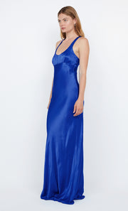 MAXINA CROSSOVER DRESS - MEDITERRANEAN BLUE