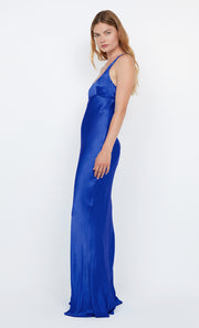 MAXINA CROSSOVER DRESS - MEDITERRANEAN BLUE