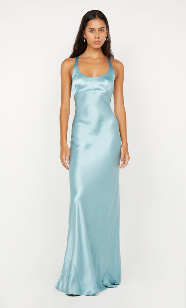 Maxina Crossover Maxi Dress in Sea Spray by Bec + Bridge