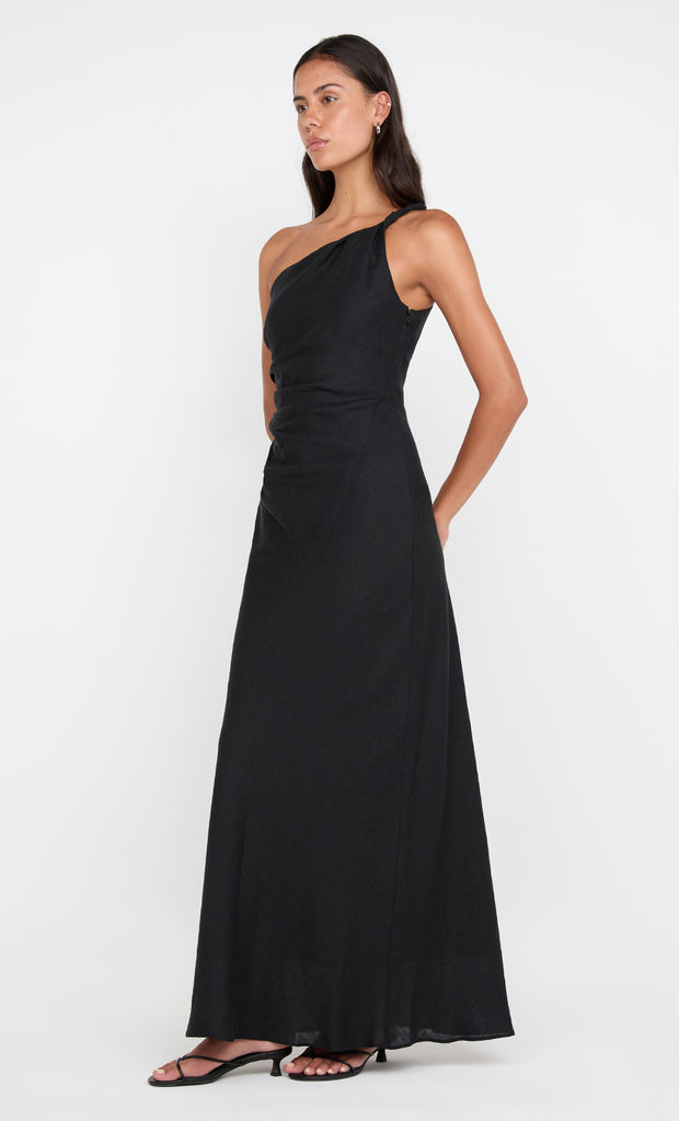 Melanie Asym Maxi Dress in Black by Bec + Bridge