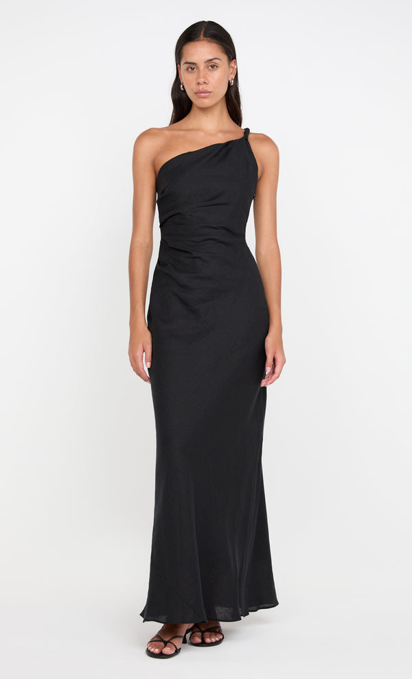 Melanie Asym Maxi Dress in Black by Bec + Bridge