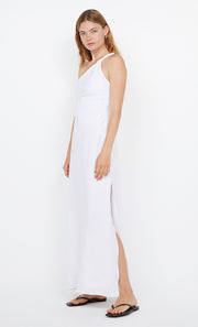 MELANIE ASYM MAXI DRESS - WHITE