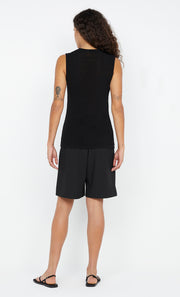 Milla Twist Knit Tank Top in Black by Bec + Bridge