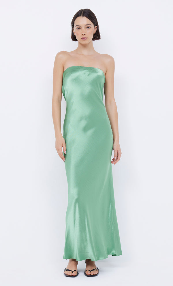 Moon Dance Strapless Dress in Green Apple by Bec + Bridge